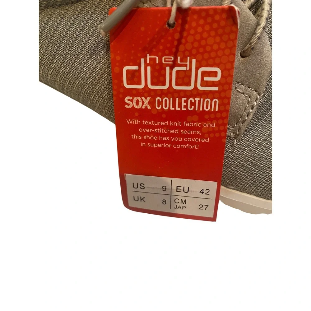 Hey Dude Brixton Shale‎ Sox Collection Mens Shoes Grey 112712992 Size 9